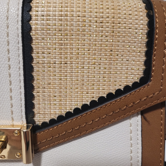 Aldo Tan and Cream Crossbody Bag - Picture 8 of 8